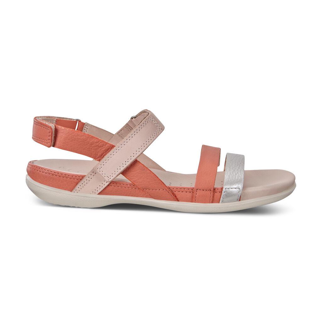 Sandales Ecco Flash Silver Apricot Femme Argent Rose Abricot 0219-MXUPY